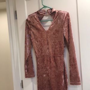 Velvet mini dress